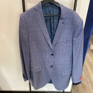 Blue Grid Blazer